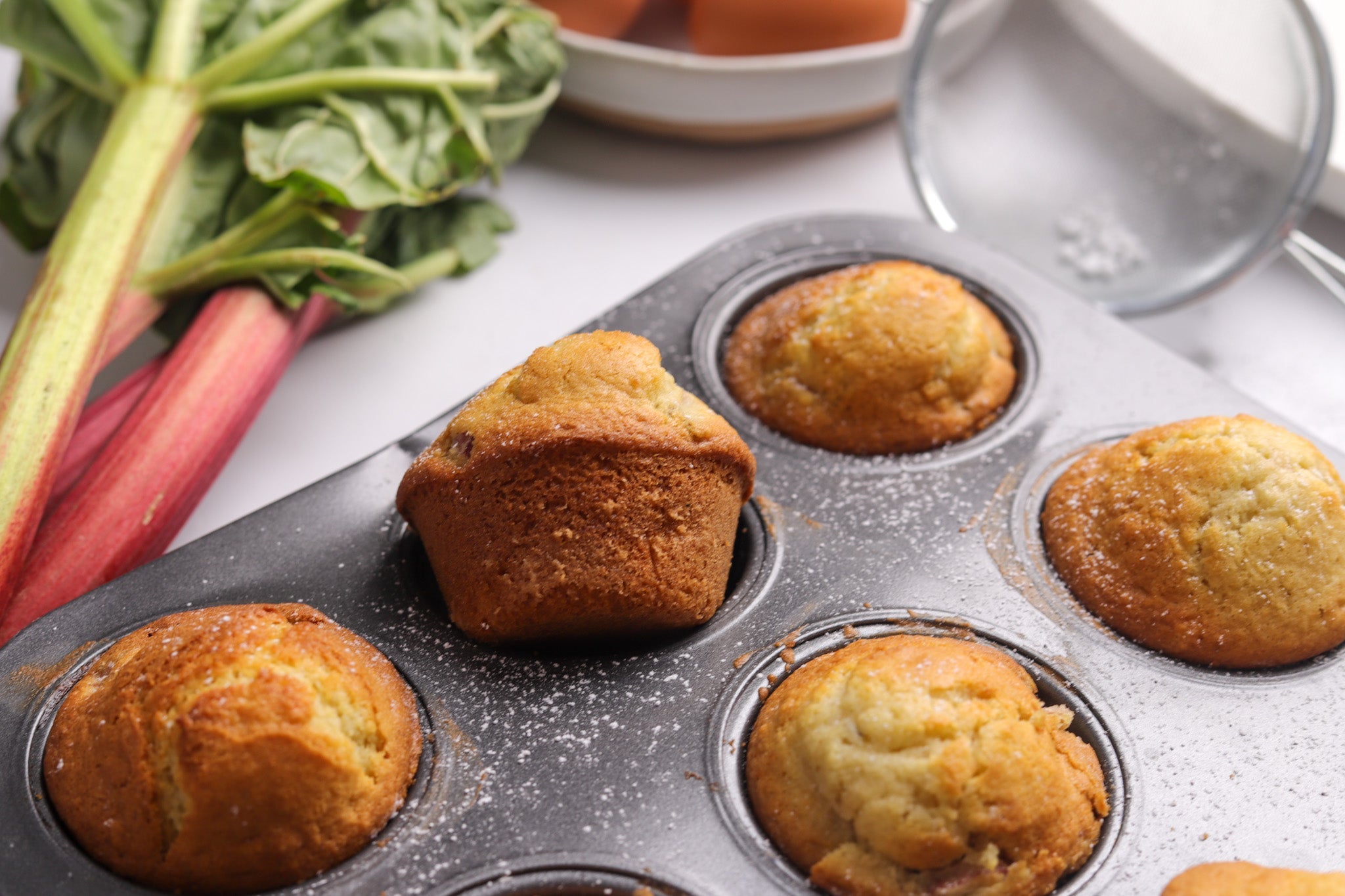 Rhubarb Buns/Mini Muffins