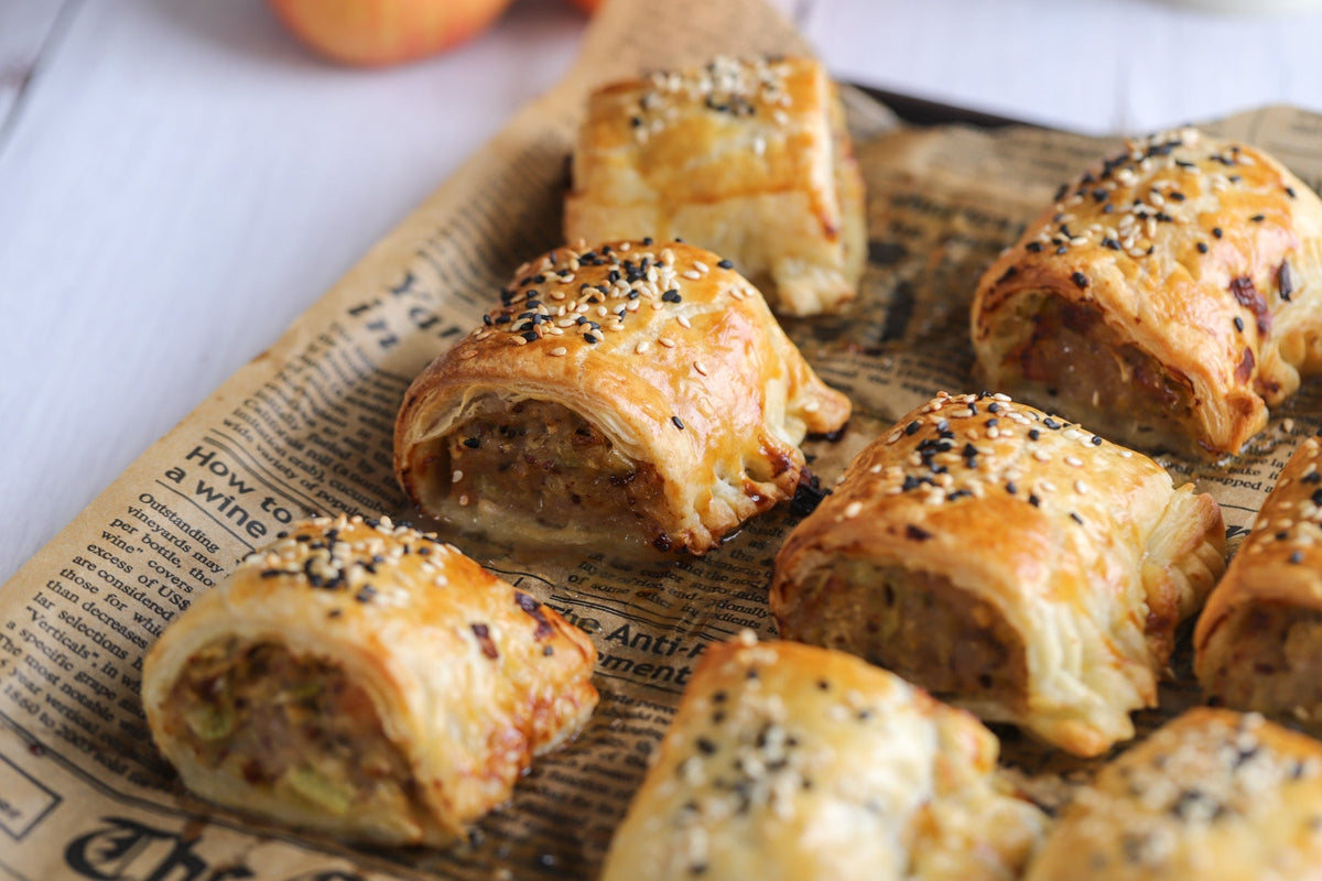 Leek & Apple Pork Sausage Rolls
