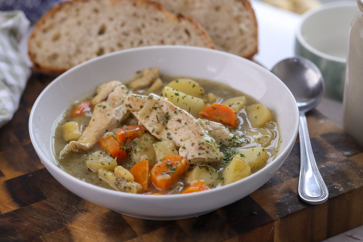 Hearty Chicken, Parsnip, Carrot & Potato Stew